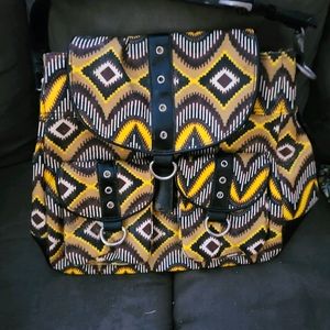 GIGI HILL COATED CANVAS BACKPACK